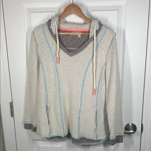 Fresh produce terry knit hooded sweatshirt size M/L